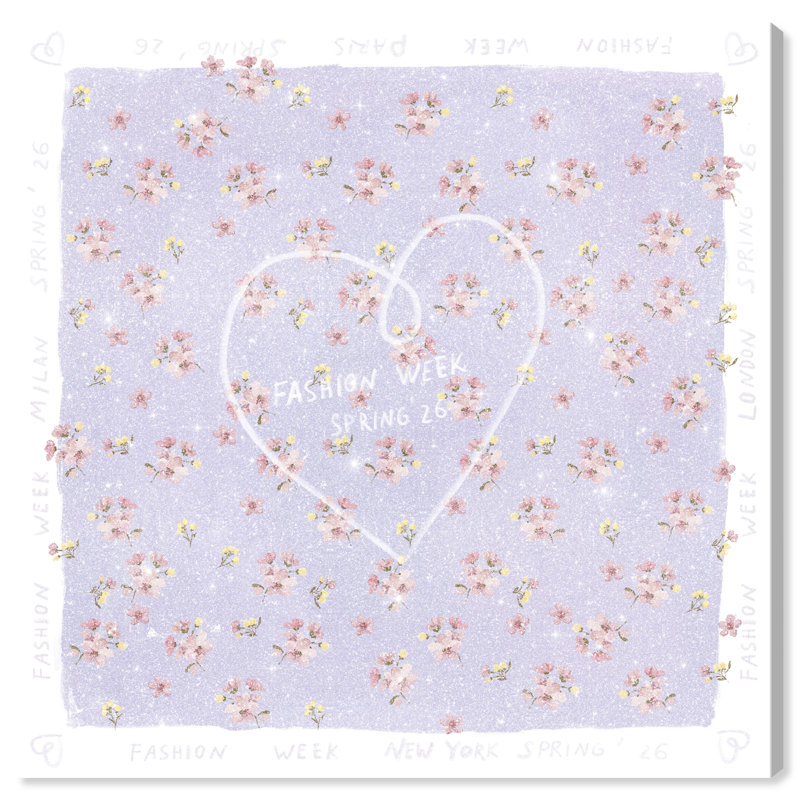 Lilac Spring Fashion Print by Oliver Gal, 20"H x 20"W, Gallery Wrapped