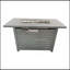 Table de foyer d'extérieur avec couvercle 25 H x 42 W (gris)