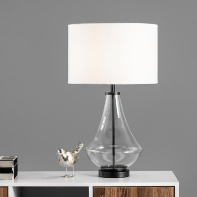Lampe de table noire 26 po