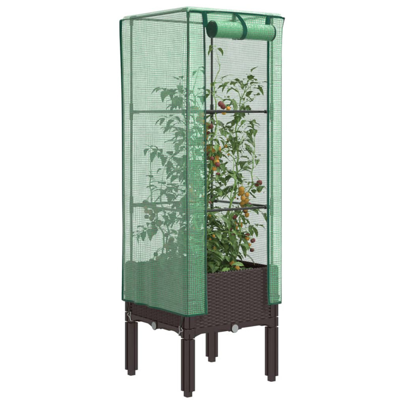 Chakya Raised Garden Bed, Brown