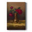 Roses rouges dans un vase japonais sur toile de velours doré - toile tendue par Martin Johnson Heade-1681049335