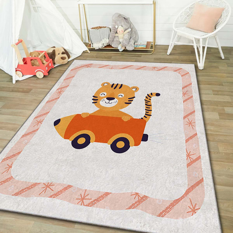 Tapis luxueux (4 pi x 6 pi), 100% polyester, 740 g / m² | Éponge stratifiée antidérapante pour le confort | Antibactérien, facile à nettoyer, lavable à la machine à 86 ° F | Parfait pour le salon et la chambre à coucher