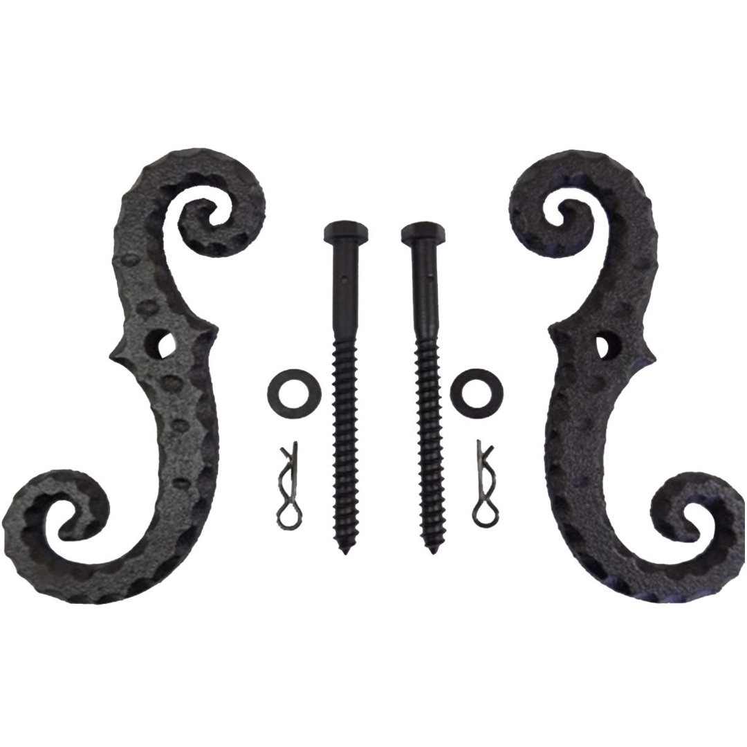 PowerCoated Cast Iron "S" Tieback (2 Tiebacks) Ekena Millwork