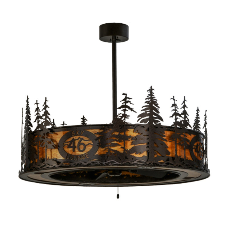 Tall Pines Downrod Ceiling Fan