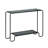 Cindina Glass Top Metal Console Table