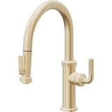 Descanso Kitchen Pull-Down Kitchen Faucet with Squeeze Sprayer - Low Arc Spout