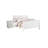 3pc King Bedroom Set, White, 2 Nightstands