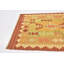 Tapis de zone en laine dorée 2 pi 6 po x 4 pi 5 po one-of-kind à la main-noué la new age Elland