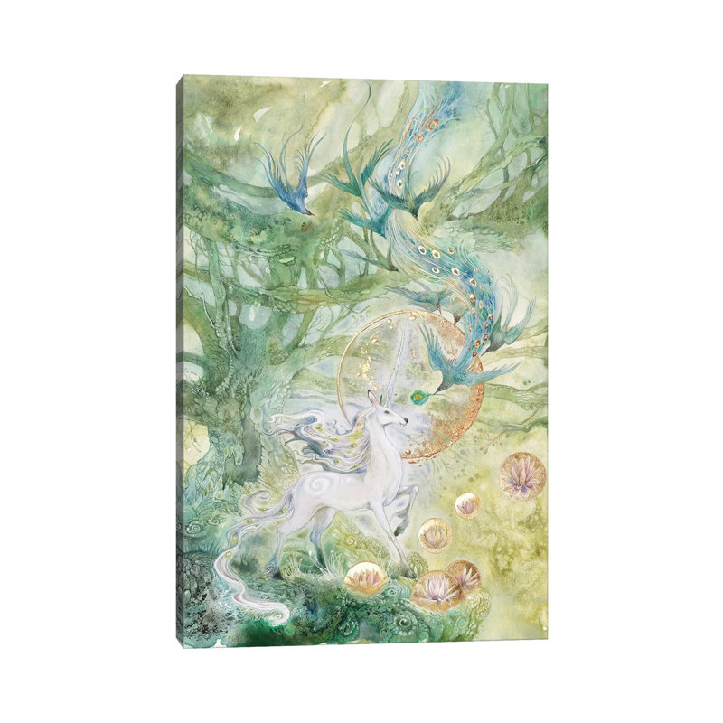 A Meeting Of Tangled Paths by Stephanie Law - Wrapped Canvas Painting, 20.32 cm H x 30.48 cm W