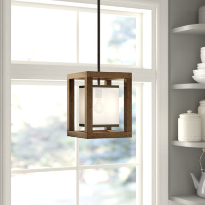 Luminaire suspendu carré à 1 lumière Jaiceyon