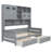 Wooden Daybed With 2 Drawers, and All-in-One Cabinet and Shelf-1145009947-1145009946