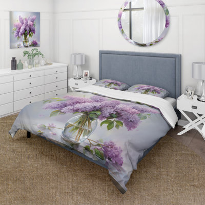 Ensemble de literie 4 pièces Floral - Lilacs Romantic Impression III