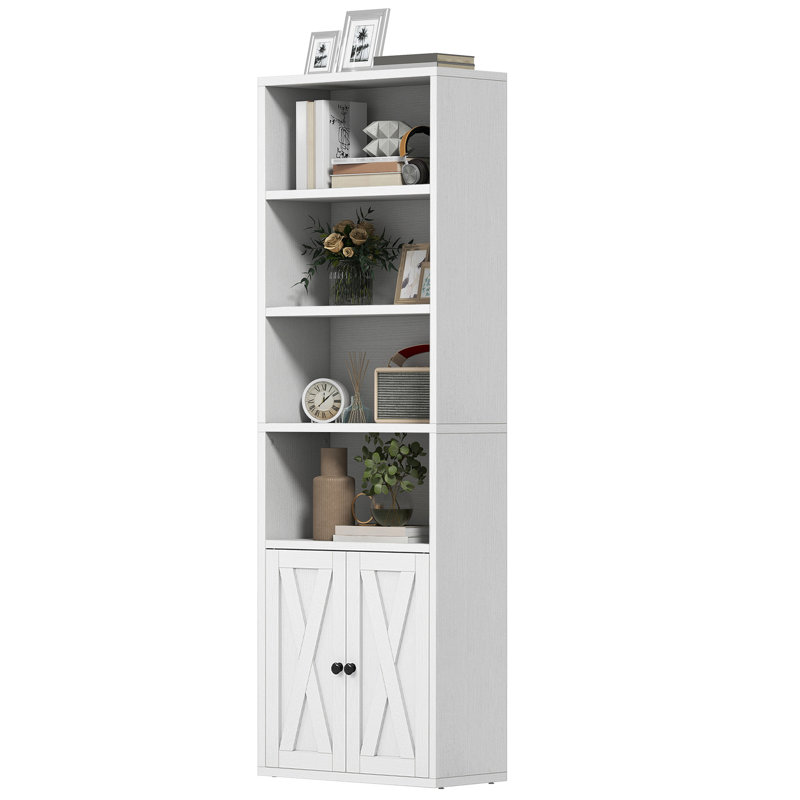 Shawntella 180cm H x 60cm W Standard Bookcase, White