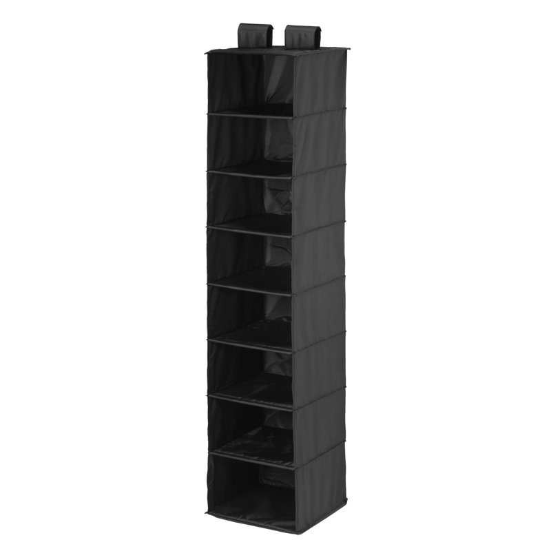Rangement suspendu à 8 tablettes, Black