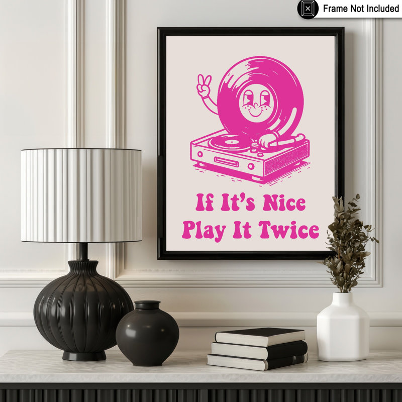 If It's Nice Play It Twice No3, Sans cadre, Affiche, H 18 po x l 24 po