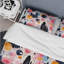 Ensemble de housse de couette bleu et rose Mid-Century-946783633