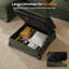 Canapé modulaire surdimensionné en tissu 162,2 po lavable pour animaux de compagnie modulaire lavable avec housse amovible et enveloppant à deux niveaux avec 2 repose-pieds avec rangement-330041765