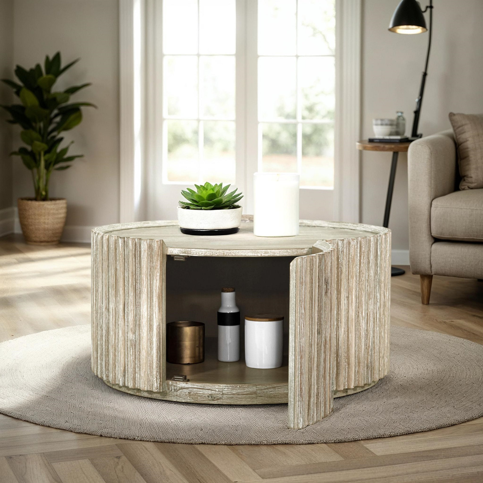 Castile 32" Acacia Coffee Table