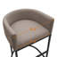 Tabouret de comptoir rembourré avec structure en métal-303789527