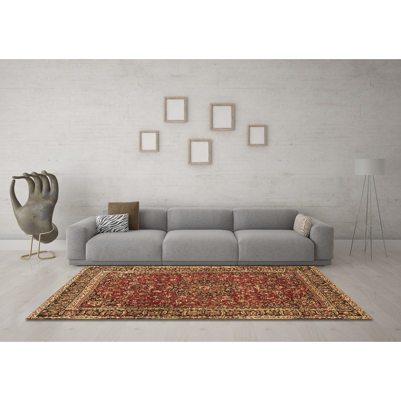 Loresz Washable Oriental Indoor Rug, Round 3'