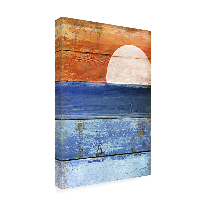 Décoration murale d'extérieur toutes saisons Color Bakery «Beach Moonrise II», L 22 po x H 32 po