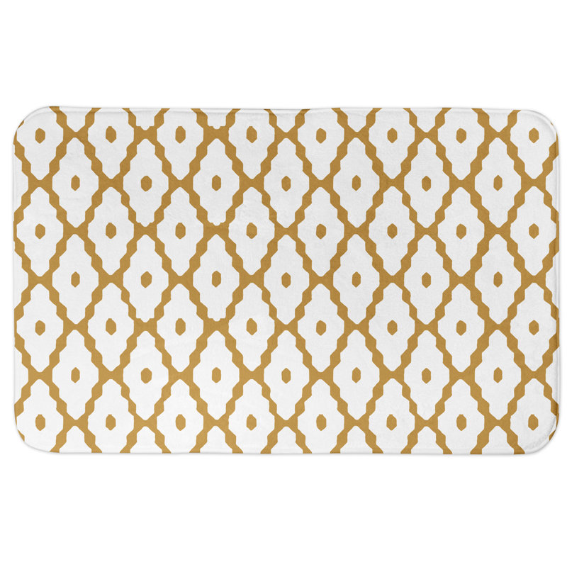Tapis pour salle de bain diamond zig zag Minnich