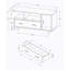Meuble télé, 48 po, console, meuble multimédia, armoire de rangement, tiroirs, salon, chambre à coucher, stratifié, contemporain, moderne