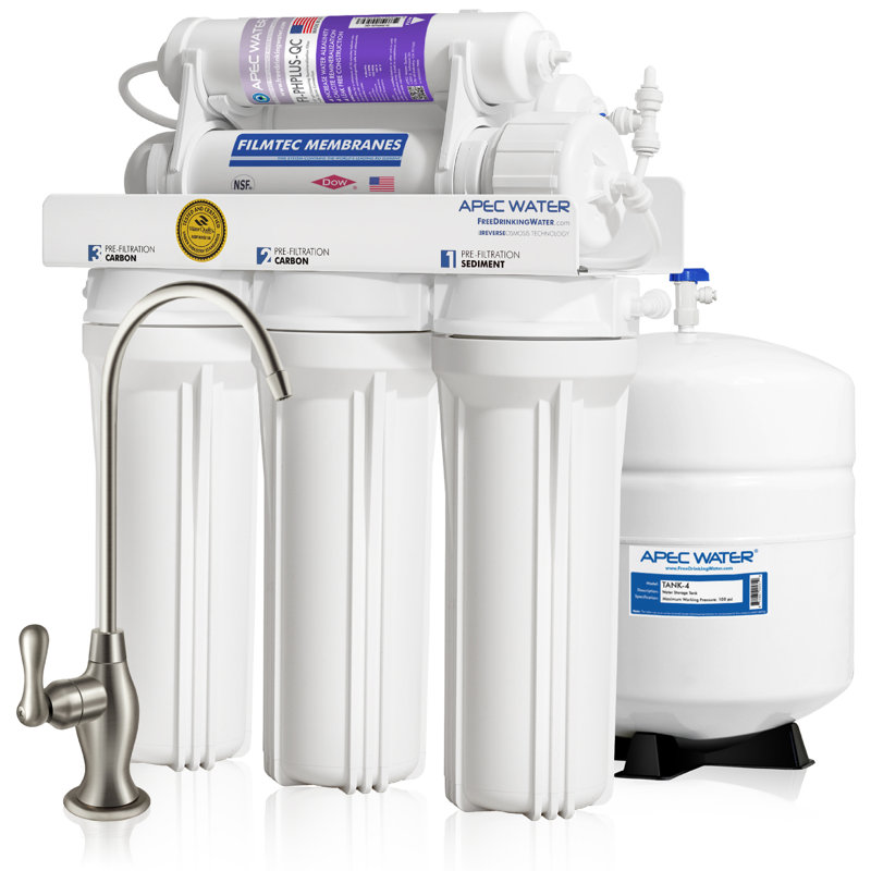 APEC 6-Stage White Reverse Osmosis Water Filtration System