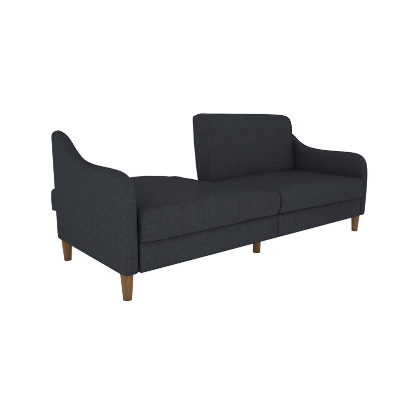 Aria 77" Round Arm Convertible Sofa