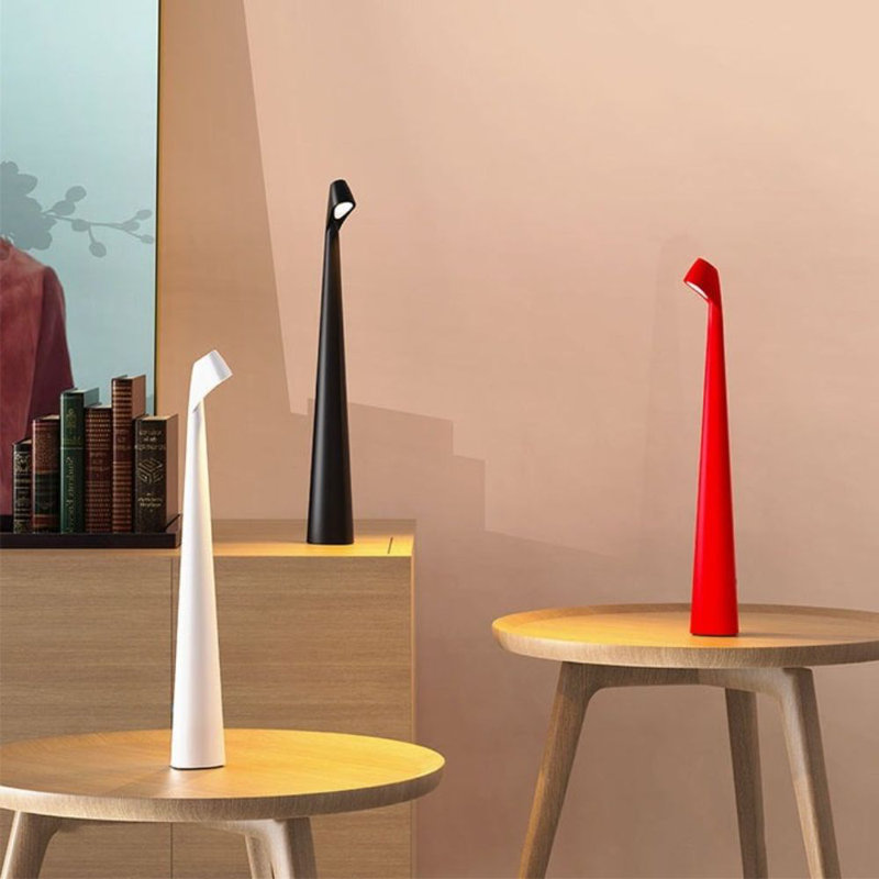 Lampe de table à DEL sans fil Flare, Blanc