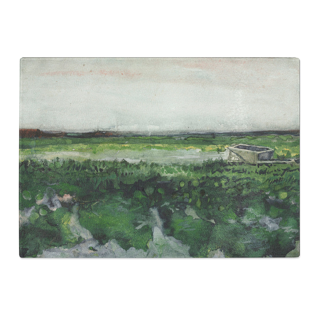Landscape with Wheelbarrow by Vincent Van Gogh Chopping Board