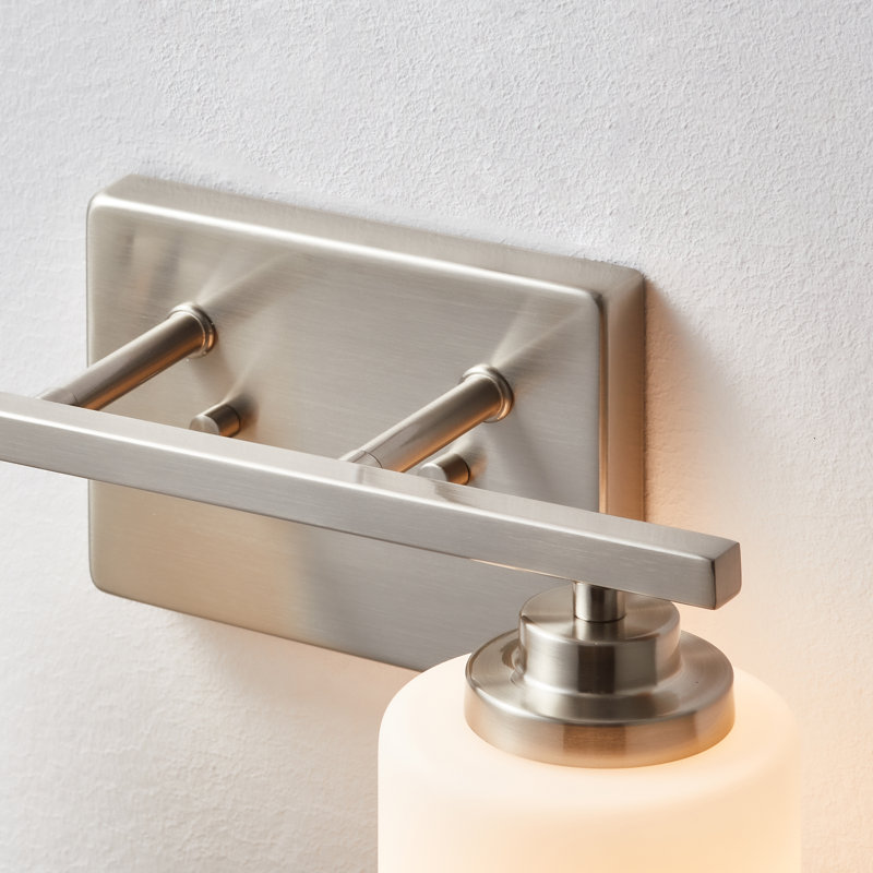 Quitterie - Éclairage pour meuble-lavabo, Nickel brossé, White, 2