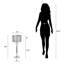 Lampe de table Crystal Elegance - nickel poli et cristal transparent - ensemble de 2