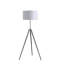 Lampe trépied réglable 64 "avec abat-jour blanc 64"