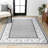 Devyn French Border Gray/Cream Rug-2082570197