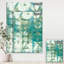 Turquoise aquarelle géométrique III - reproduction d'art sur toile tendue-55949169