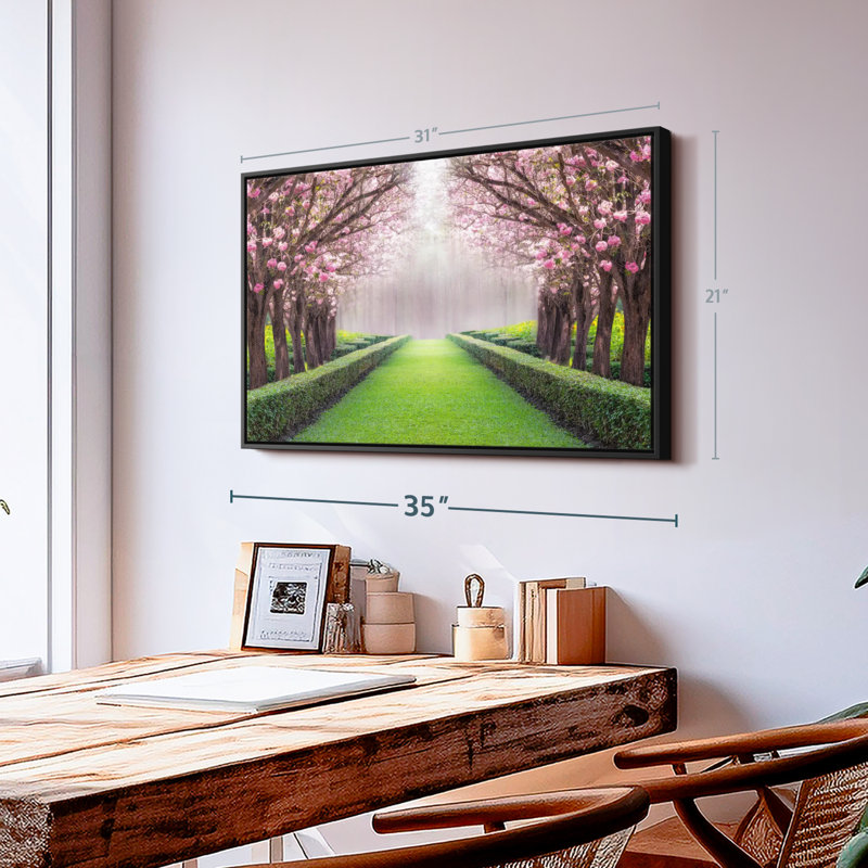 Sakura Tree Lane, reproduction sur toile, H 21 po x l 31 po