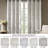 Bentley Ogee Knitted Jacquard Geometric Total Blackout Single Curtain Panel-1323470770-1323470793