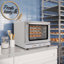 Four à convection de comptoir pour casseroles de taille moyenne avec 4 grilles et 2800W de puissance en acier inoxydable - 208 / 240V, 2,3 cu. pi.