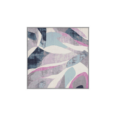 Machine Washable Gray Area Rug