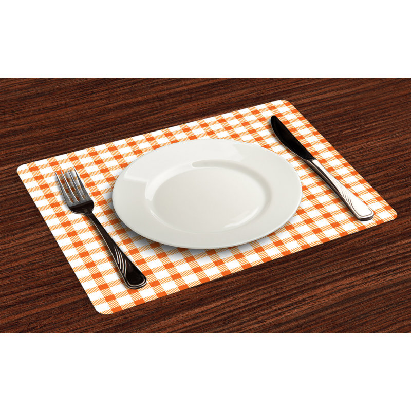 Polyester Gingham Rectangle Placemat