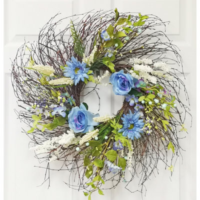 Havel 25 " Handmade Rose Silk Wreath