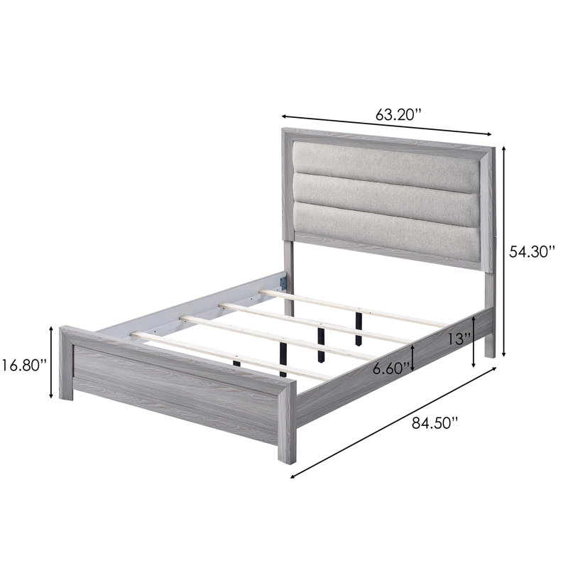 Grand lit contemporain Driftwood, Queen