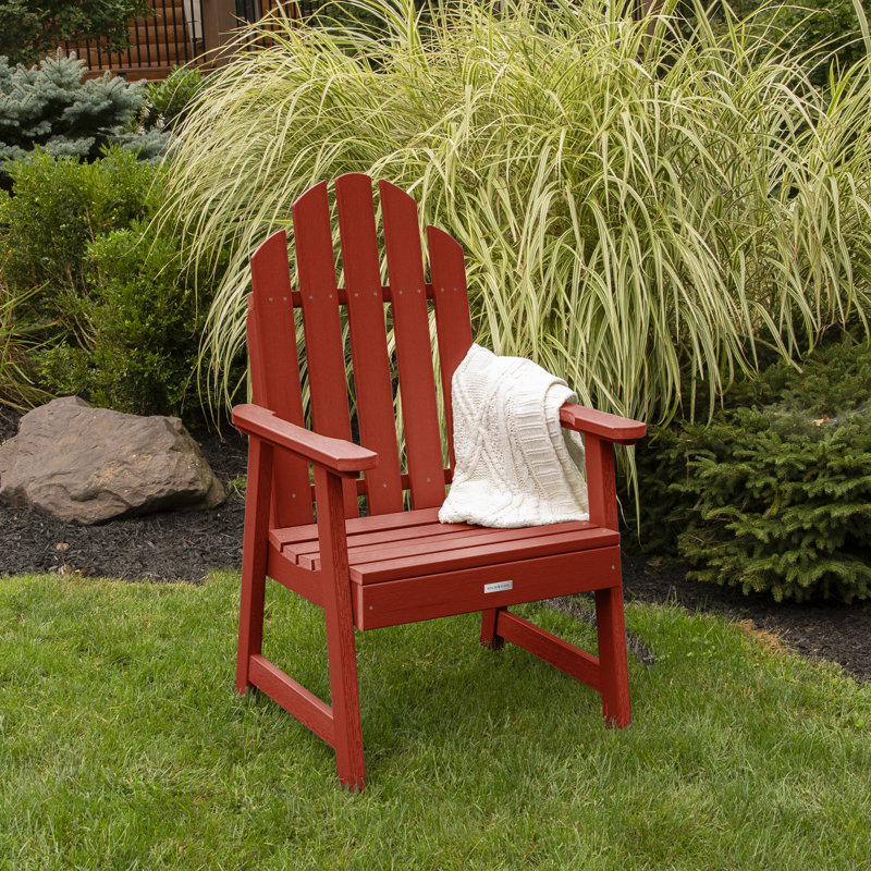 Rialto Outdoor Adirondack Chair, Rustic Red