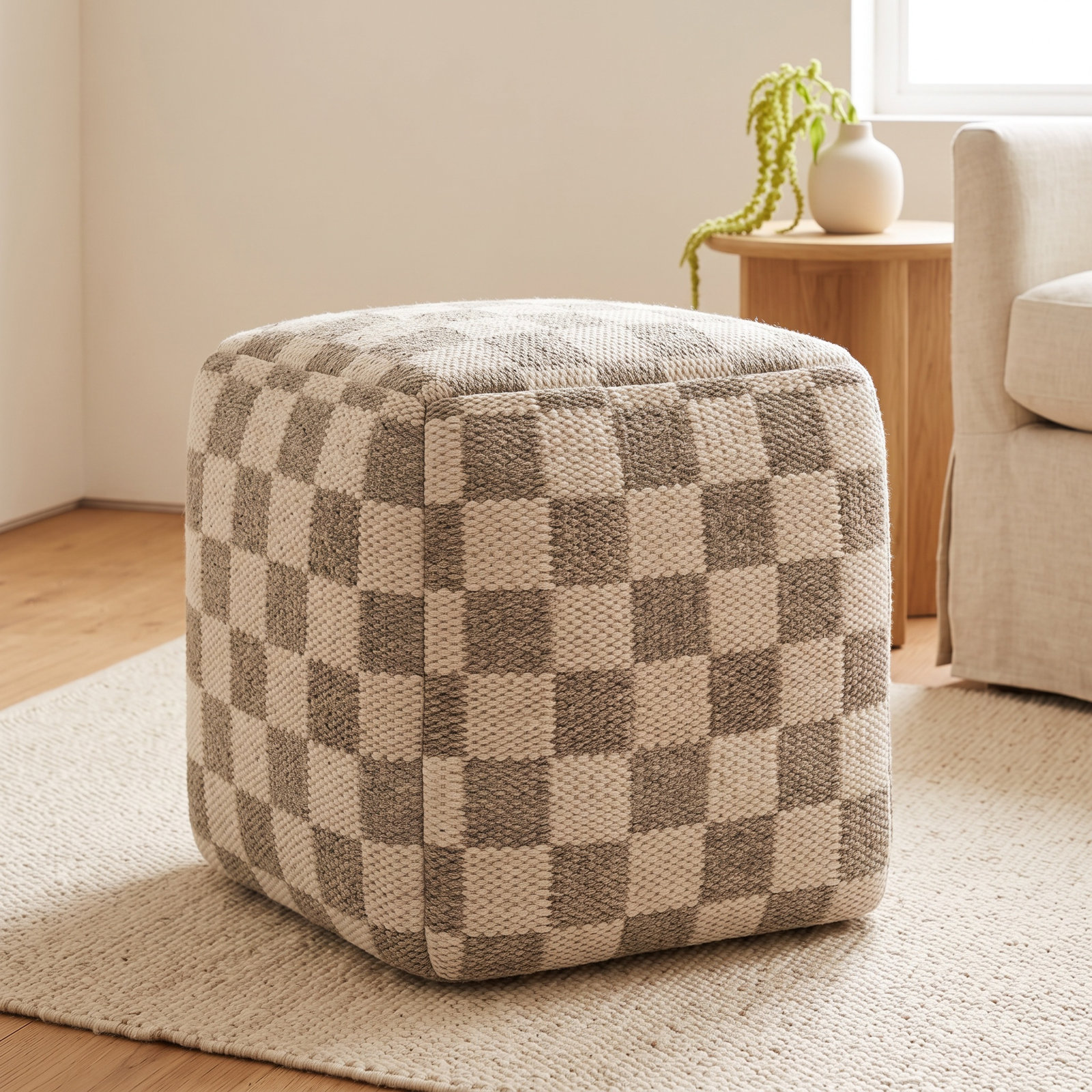 Galvan 18 " Cotton Pouffe