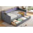 Twin Size Daybed With 2 Storage Drawers And 2-Tier Shelf & /USB/Type-C Port-2099585567