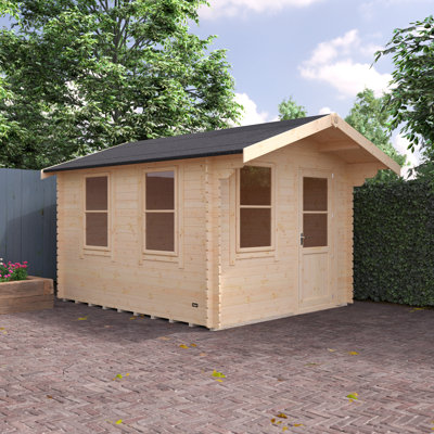 12x10w Caspian | 28mm Log Cabin