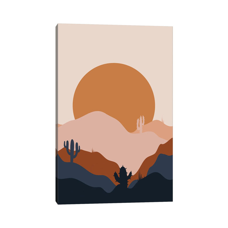 Desert Flow - Print on Canvas, Wrapped Canvas, 30.48 cm H x 45.72 cm W