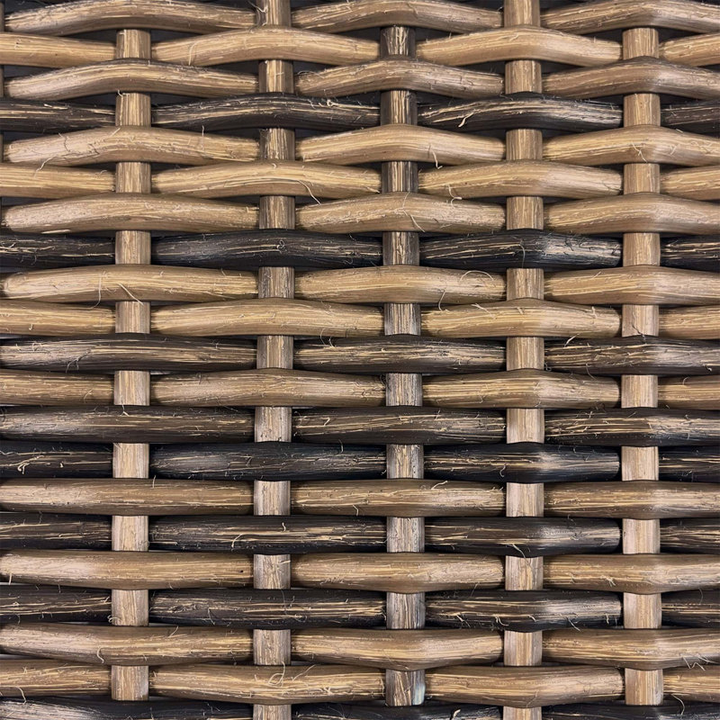 Hampton Wood + Wicker Chaise Lounge, Natural