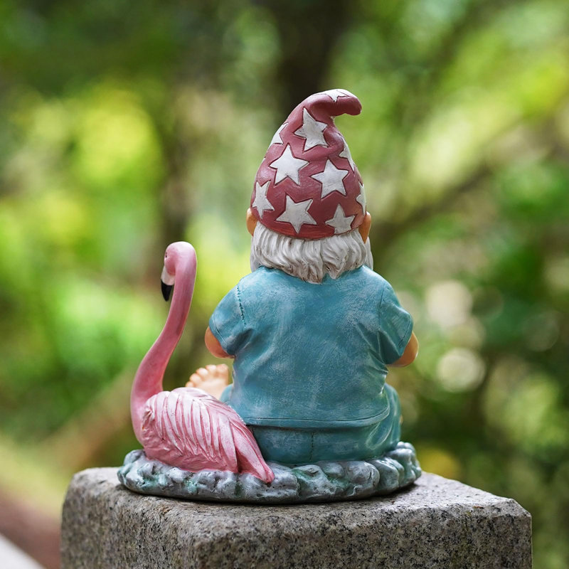 Statue de gnome, décoration de jardin, gnome de résine et statue d'extérieur
